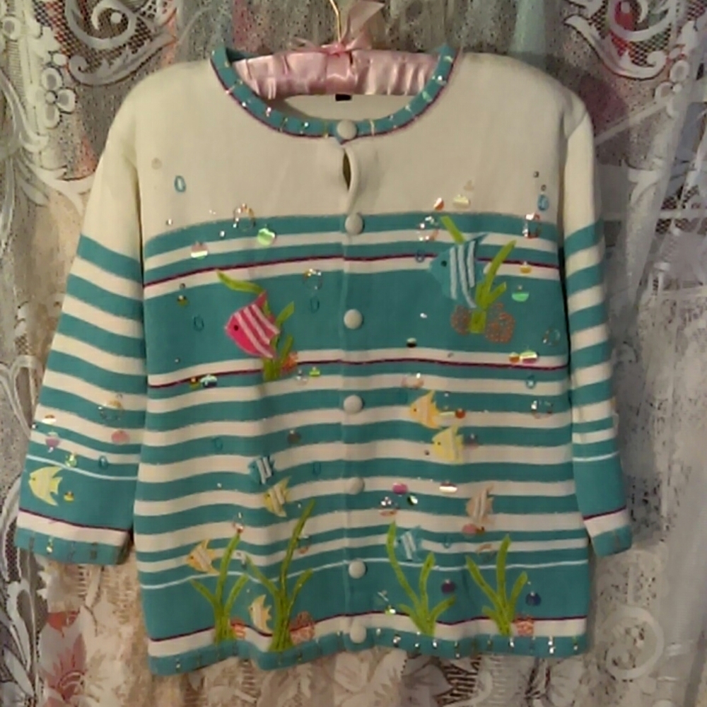 Morgan Cole beaded sweater